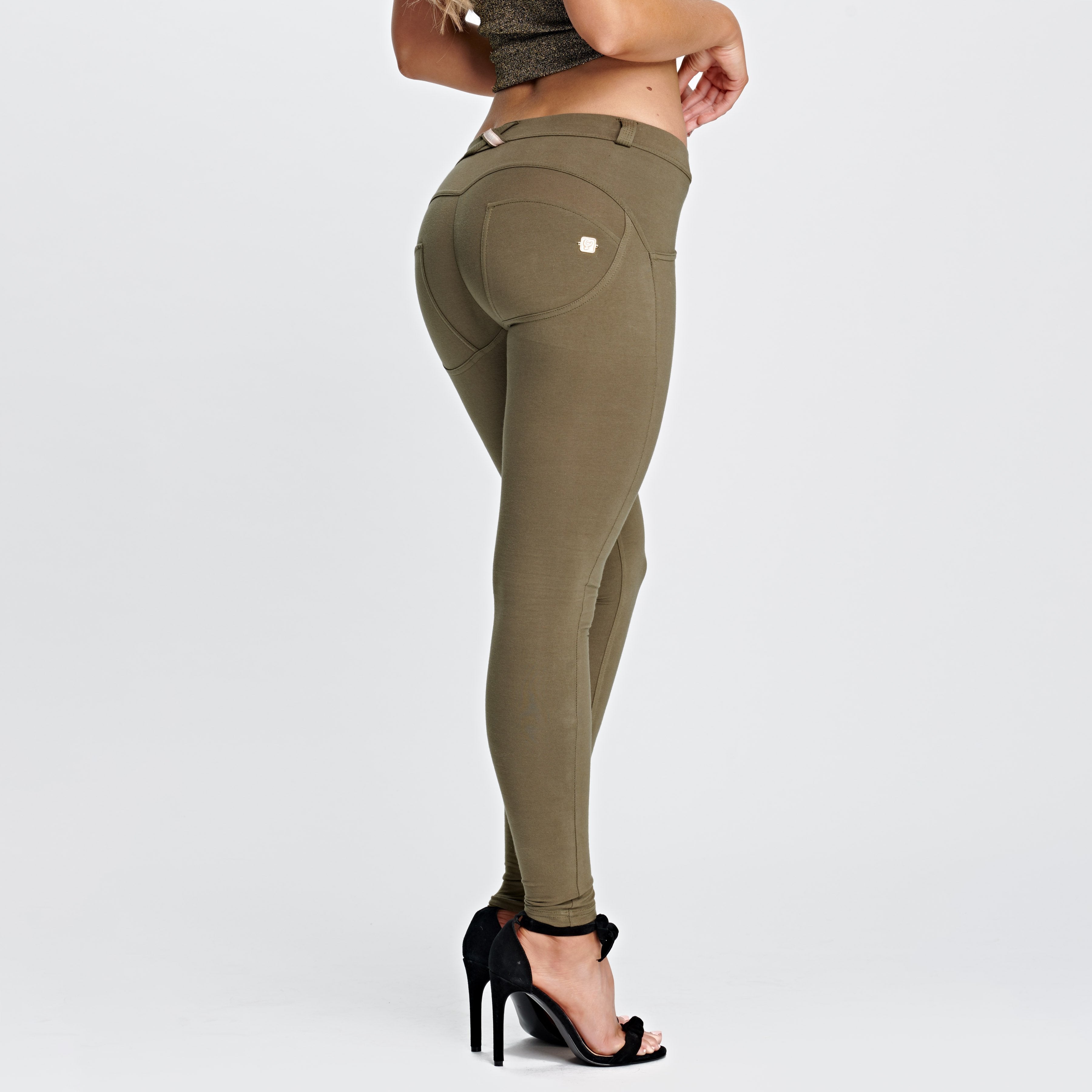 WR.UP® Fashion - Mid Waist - Full Length - Military Green