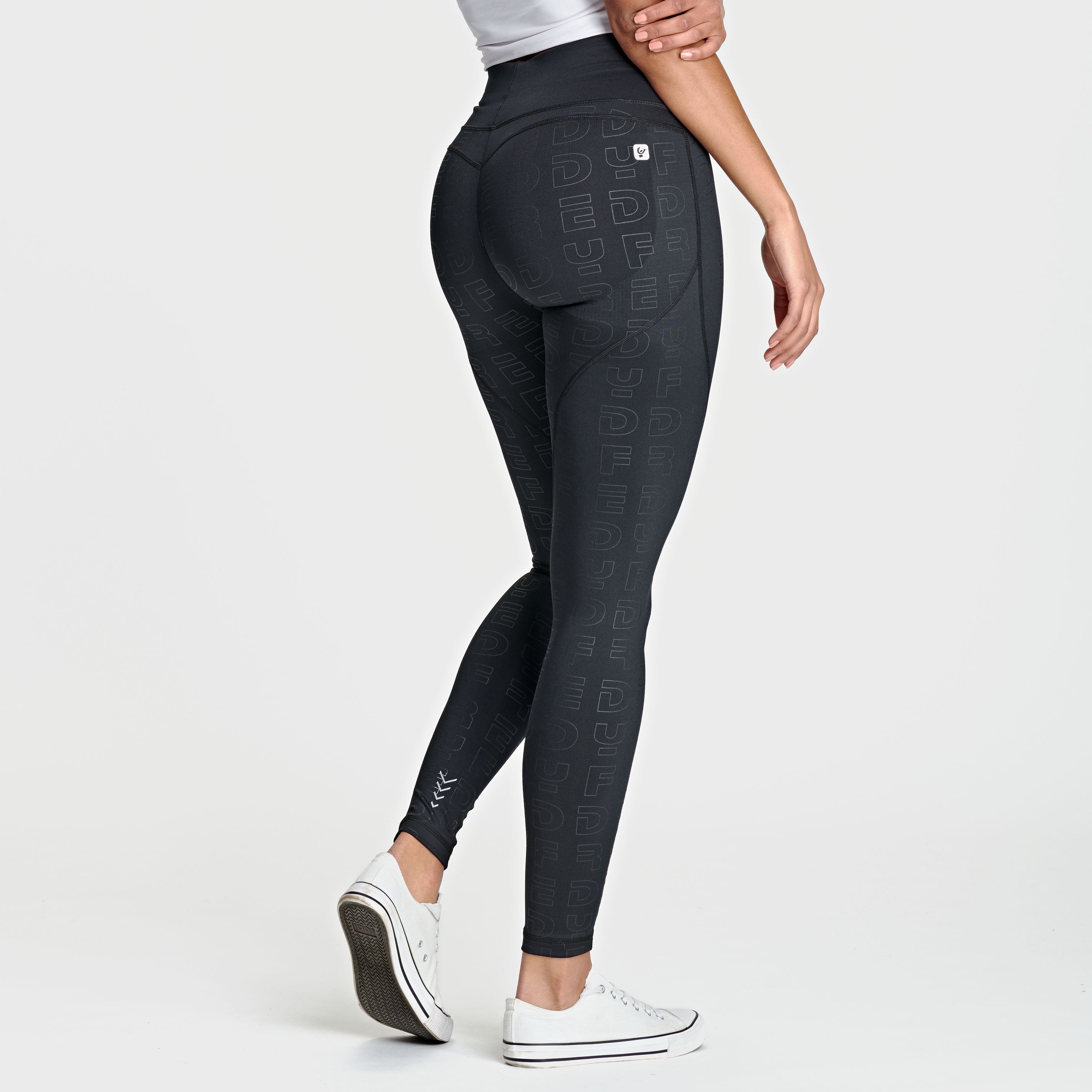 WR.UP® Sport - High Waist - Full Length - Black + Logo Detail